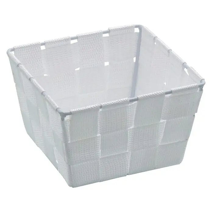 Wenko Košarica za pohranu Adria mini - Bijele boje, 14 x 14 x 9 cm - Dijagonalni pogled