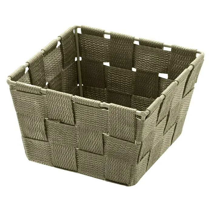 Wenko Adria Košarica za pohranu Mini - 14 x 14 x 9 cm, Smeđe boje - Dijagonalni pogled