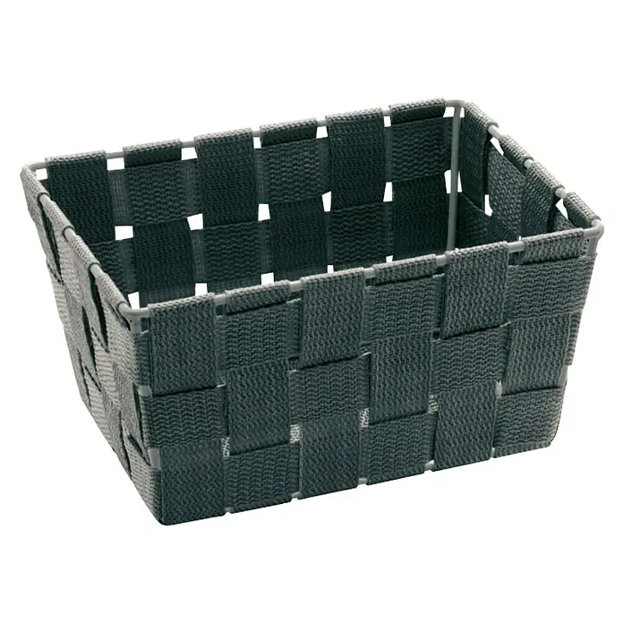 Wenko Adria Košarica za pohranu Mini - 14 x 19 x 9 cm, Sive boje - Dijagonalni pogled