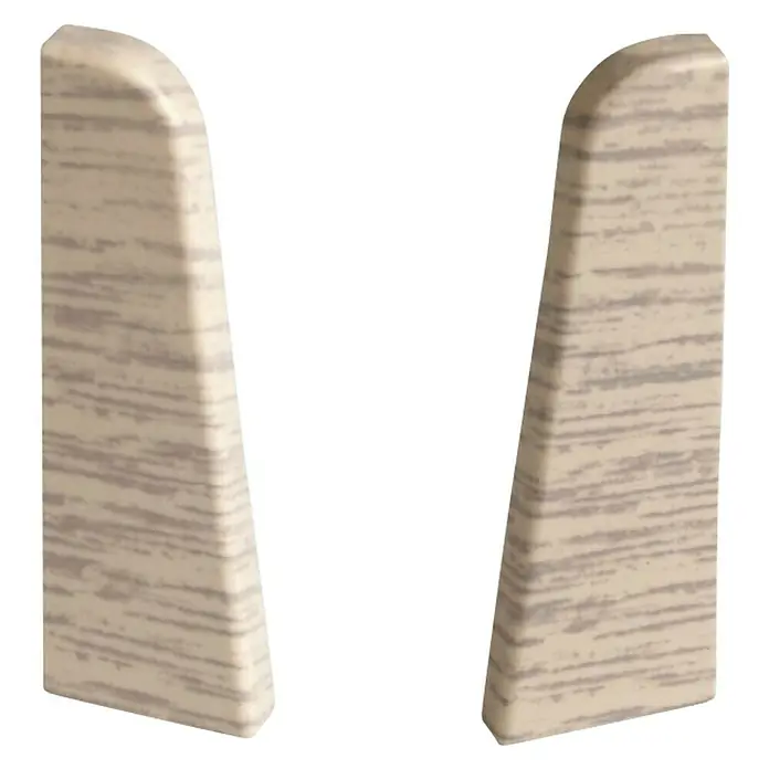 Egger Krajnja kapica - Bijeli hrast, 2 kom, Namijenjeno za: Egger rubne letvice 17 x 60 mm - Pogled sprijeda