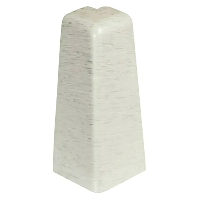 Egger Vanjski kutnik za lajsne - Hrast sivoplava, 2 kom, Namijenjeno za: Egger rubne letvice 17 x 60 mm - Dijagonalni pogled