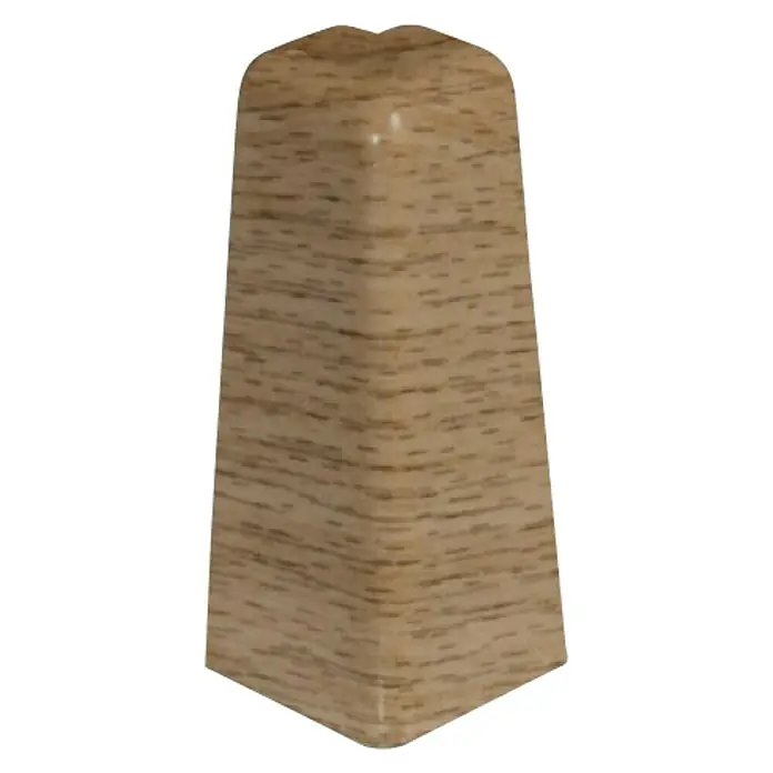 Egger Vanjski kutnik za lajsne - Prirodna hrastovina, 2 kom, Namijenjeno za: Egger rubne letvice 17 x 60 mm - Dijagonalni pogled