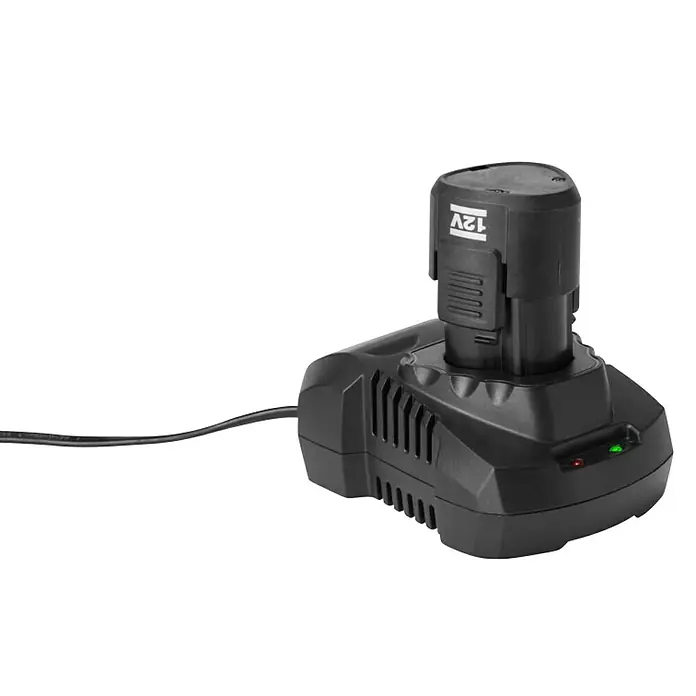 Iskra ERO Akumulatorska bušilica/odvijač IE-CD62-120S - 12 V, 1 baterija, 1,5 Ah, Broj okretaja pri praznom hodu: 0 okr/min - 1.500 okr/min - Dijagonalni pogled