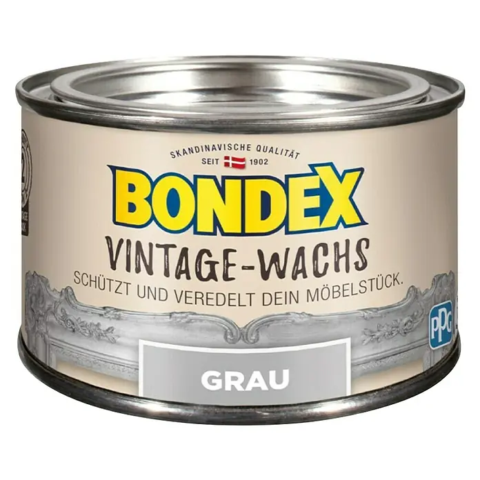 Bondex Vosak sa retro efektom - Sive boje, 250 ml - Pogled sprijeda