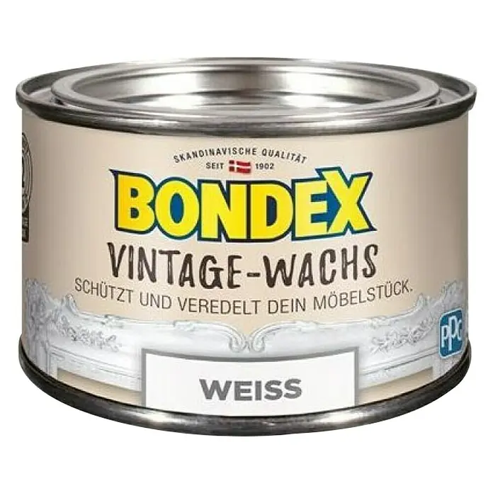 Bondex Vosak sa retro efektom - Bijela boja krede, 250 ml - Pogled sprijeda