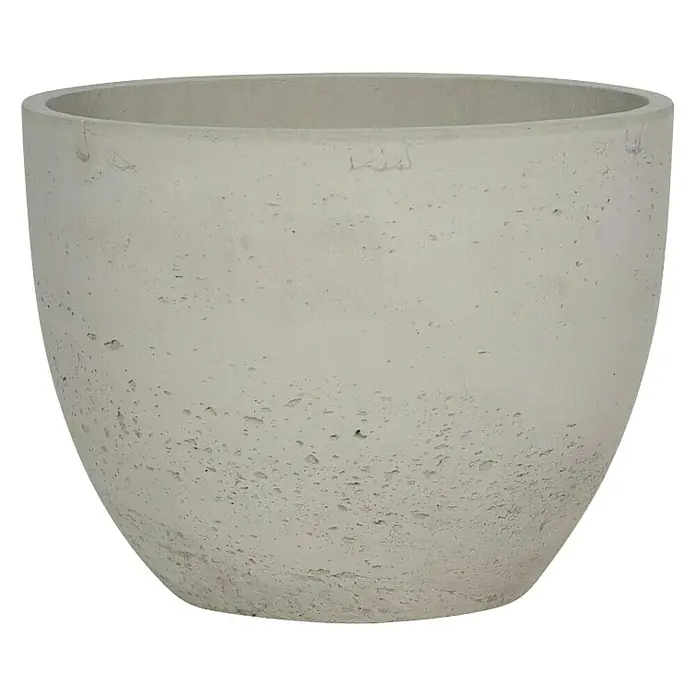 Tegla za cvijeće - Vanjska dimenzija (ø x V): 35 x 29 cm, Beton, Sive boje - Pogled sprijeda