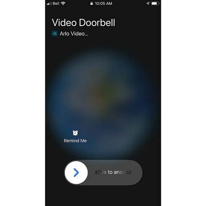 Arlo Türklingel mit Kamera Video Doorbell - Netzbetrieben, Schwarz/Grau, 2,5 x 4,5 x 13 cm - Anwendungsbeispiel