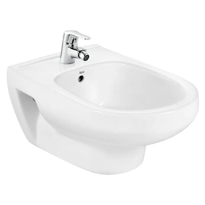 Roca Victoria Zidni bide - D x Š x V: 54,5 x 35,5 x 40 cm, Bijele boje - Dijagonalni pogled
