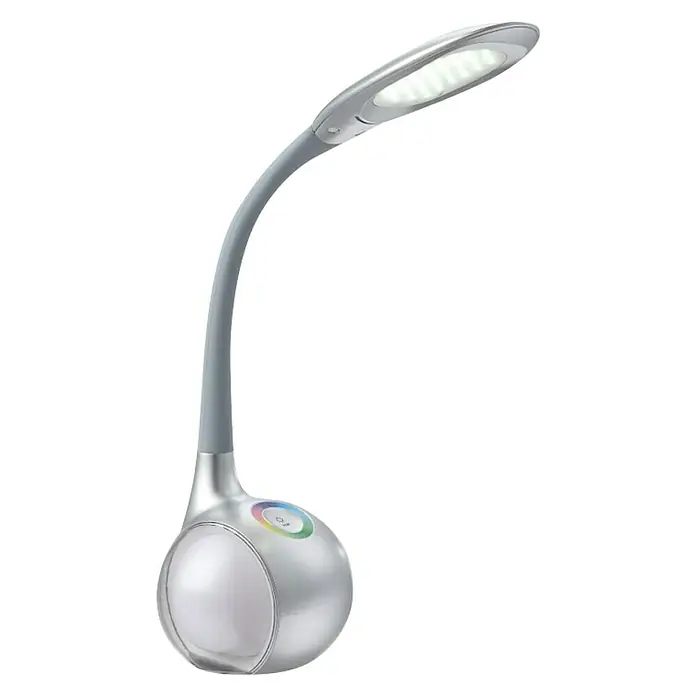 Globo Stolna LED svjetiljka - 5 W, D x Š x V: 30 x 13,5 x 53 cm, Srebrne boje, Hladna bijela - Dijagonalni pogled