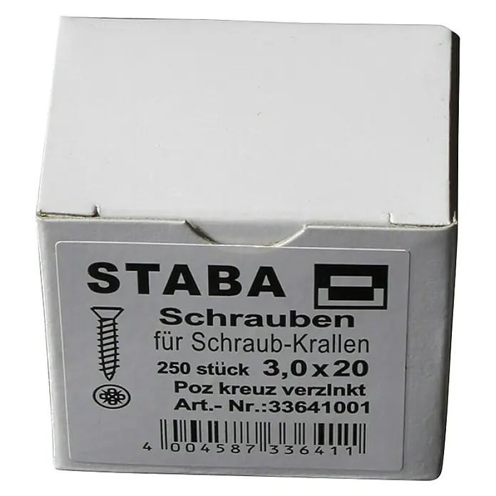 Staba Vijci - Promjer: 3 mm, Duljina: 20 mm, 250 kom - Pogled odozgo