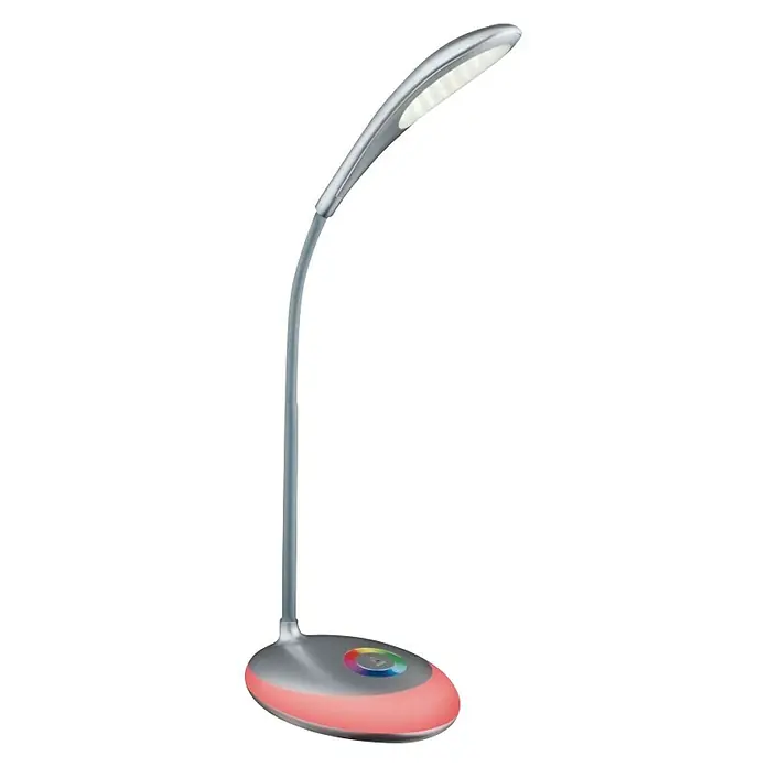 Globo Stolna LED svjetiljka - 4,4 W, D x Š x V: 30 x 11 x 48 cm, Metalik srebrne boje, Neutralno bijelo - Dijagonalni pogled