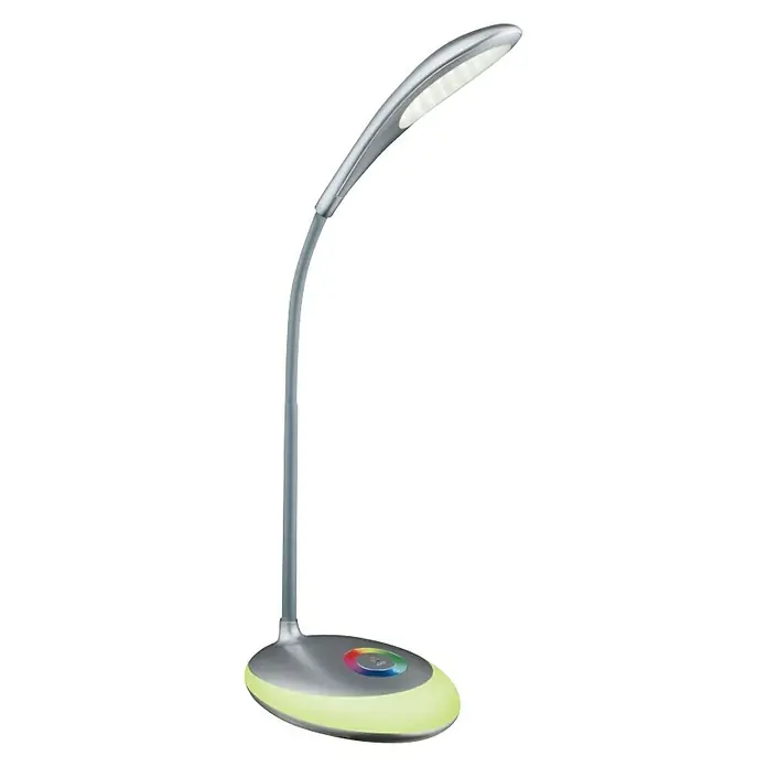Globo Stolna LED svjetiljka - 4,4 W, D x Š x V: 30 x 11 x 48 cm, Metalik srebrne boje, Neutralno bijelo - Dijagonalni pogled