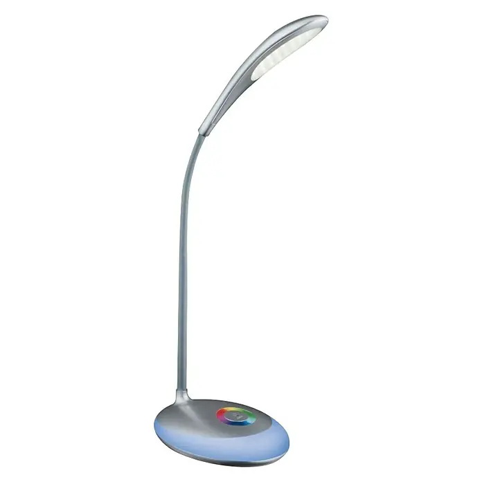 Globo Stolna LED svjetiljka - 4,4 W, D x Š x V: 30 x 11 x 48 cm, Metalik srebrne boje, Neutralno bijelo - Dijagonalni pogled