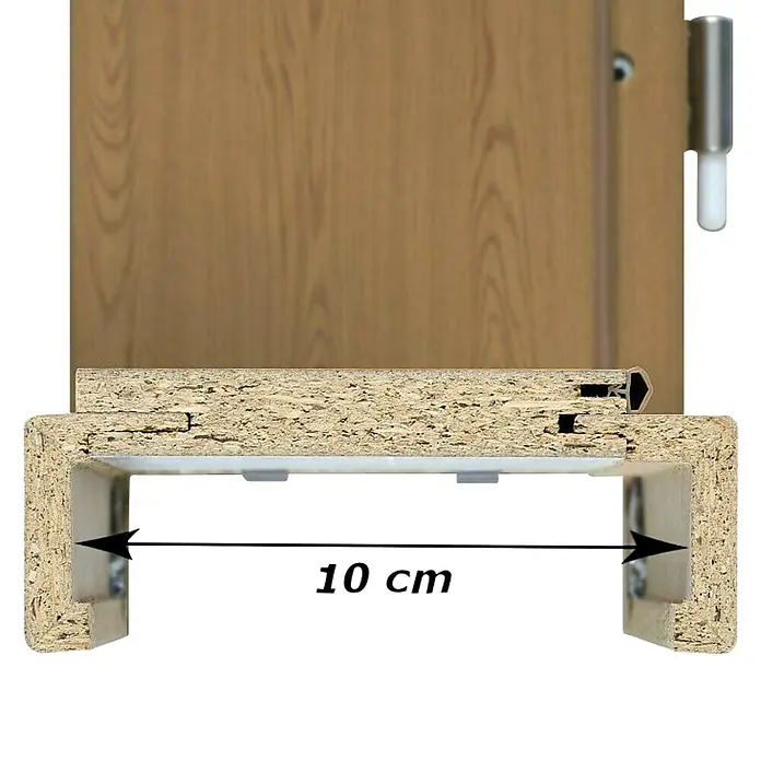 Doornite Dovratnik - D x Š x V: 100 x 650 x 2.000 mm, DIN lijevo, Hrast - Detaljan prikaz