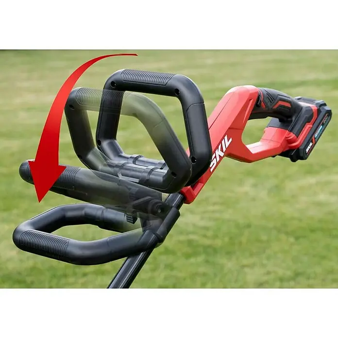 Skil Akumulatorski trimer - 18 V, Bez akumulatora, Širina reza: 25 cm - Proizvod u upotrebi