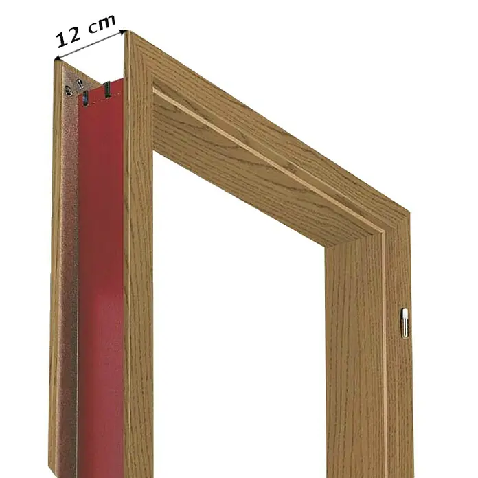 Doornite Dovratnik - D x Š x V: 120 x 750 x 2.000 mm, DIN desno, Hrast - Dijagonalni pogled