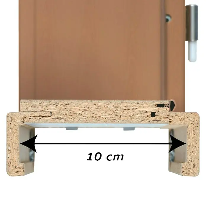 Doornite Dovratnik - D x Š x V: 100 x 650 x 2.000 mm, DIN desno, Bukva - Detaljan prikaz