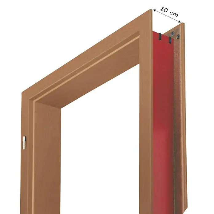 Doornite Dovratnik - D x Š x V: 100 x 650 x 2.000 mm, DIN lijevo, Bukva - Dijagonalni pogled