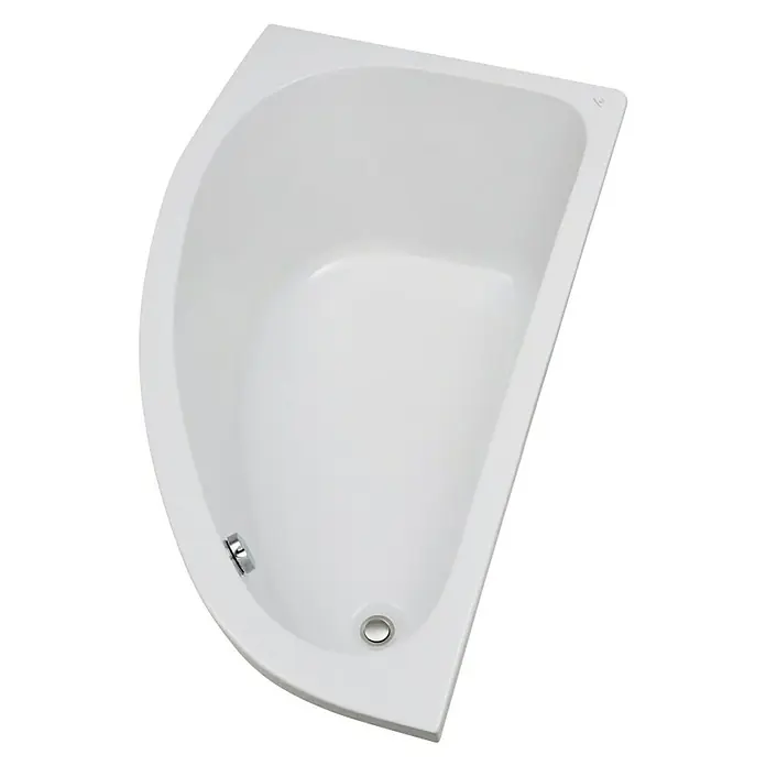 Camargue Eckbadewanne Houston - L x B: 160 x 95 cm, Linksseitig, Sanitäracryl, Weiß - Ansicht von oben