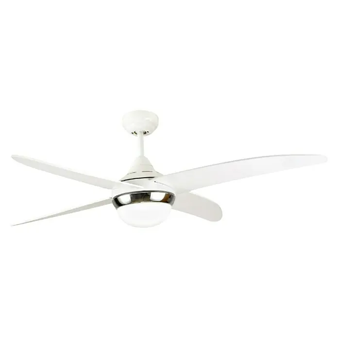 Ferotehna Stropni ventilator Santi - Promjer: 125 cm, Bijele boje, 60 W - Pogled sprijeda