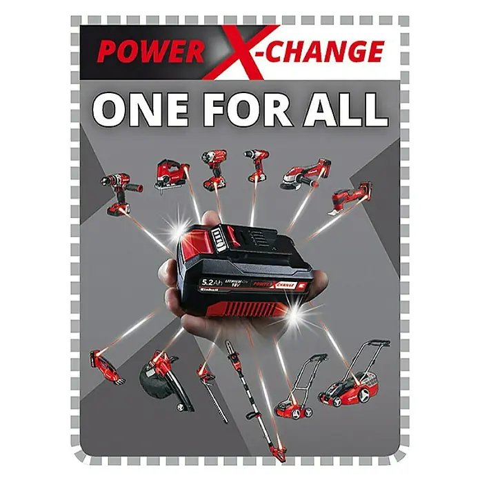 Einhell Power X-Change Punjač - Namijenjeno za: Einhell akumulatore Power X-Change - Pogled odozgo
