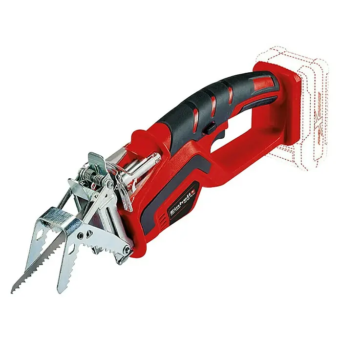 Einhell Power X-Change Bežična pila za grane GE-GS 18 Li-Solo - 18 V, Bez akumulatora, Broj zamaha: 1.500 okr/min - 2.800 okr/min - Dijagonalni pogled