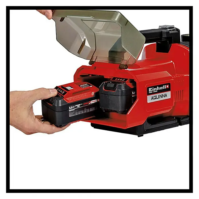 Einhell Power X-Change Aku vrtna pumpa Aquinna - Bez akumulatora, Maksimalni protok: 3.000 l/h - Detaljan prikaz