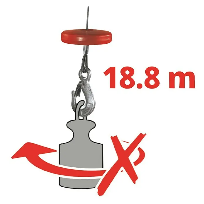 Einhell Električna dizalica - Nosiva sila: 999 kg s koloturom, 1.600 W - Detaljan prikaz