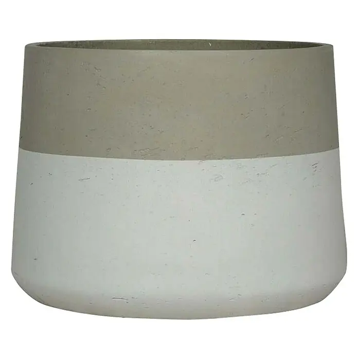 Tegla za cvijeće - Vanjska dimenzija (ø x V): 40 x 30 cm, Beton, Sive boje - Pogled sprijeda