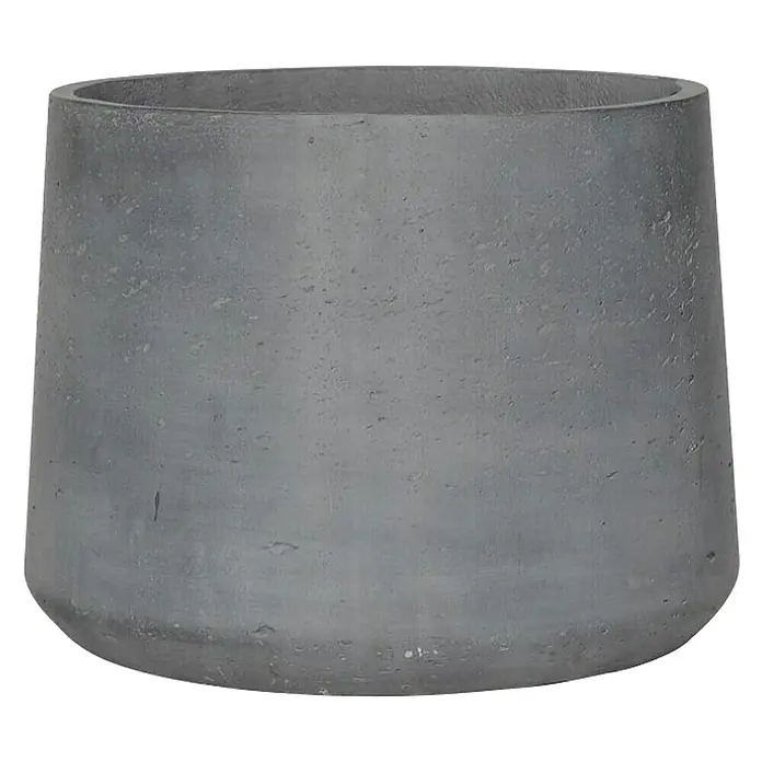 Tegla za cvijeće - Vanjska dimenzija (ø x V): 30 x 23 cm, Beton, Sive boje - Pogled sprijeda