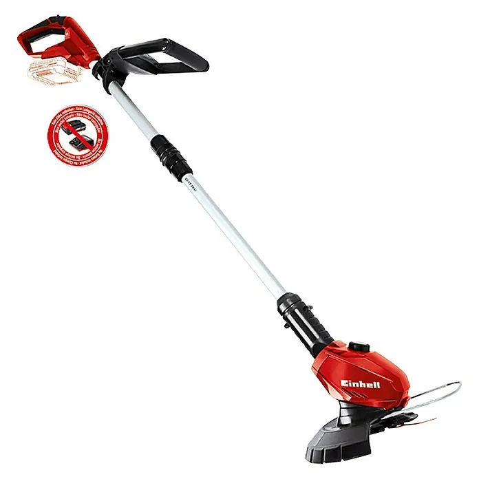 Einhell Power X-Change Akumulatorski trimer GE-CT 18 Li-Solo - 18 V, Litij-ionska, Bez akumulatora, Širina reza: 24 cm - Dijagonalni pogled