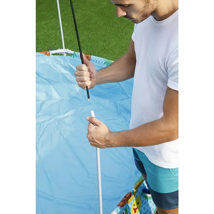 Bestway Dječji bazen Steel Pro Splash-in-Shade - Ø x V: 244 x 51 cm - Živopisni prikaz