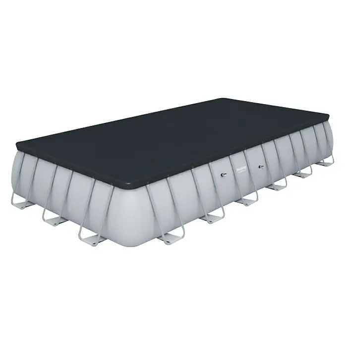 Bestway Bazen sa priborom Power Steel Rectangular - D x Š x V: 732 x 366 x 132 cm, 30.045 l - Dijagonalni pogled