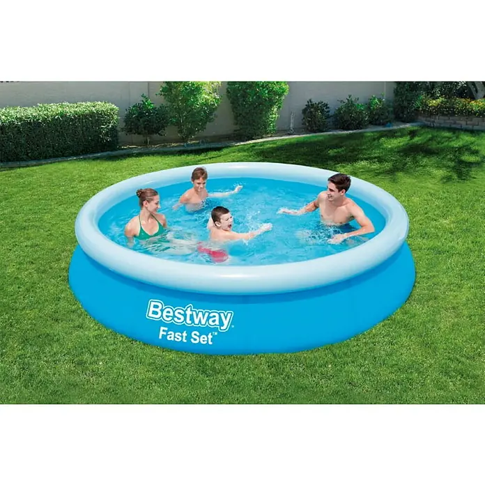 Bestway Bazen sa priborom Fast Set - Ø x V: 366 x 76 cm, 5.377 l - Živopisni prikaz