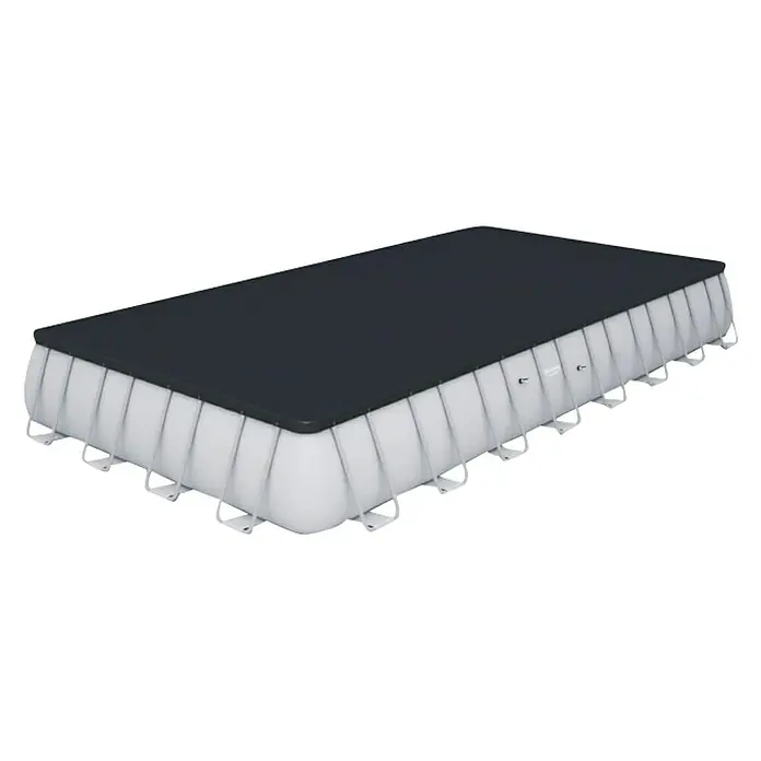 Bestway Bazen sa priborom Power Steel Rectangular - D x Š x V: 956 x 488 x 132 cm, 52.231 l - Dijagonalni pogled