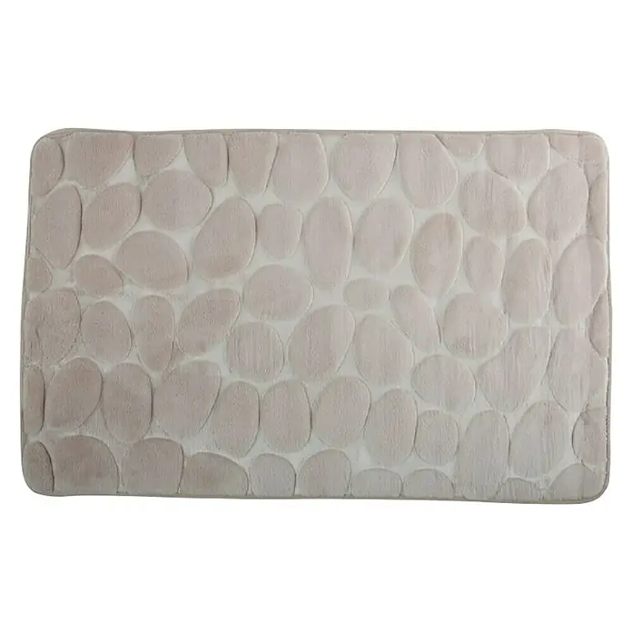 Kupaonski tepih Galet - 400 x 600 mm, Bež boje - Pogled s gornje strane