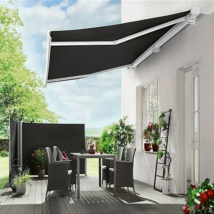 Sunfun Kazetna tenda - Antracit, Boja stalka: Bijele boje, Širina: 3 m, Izvlačenje: 2,5 m - Živopisni prikaz