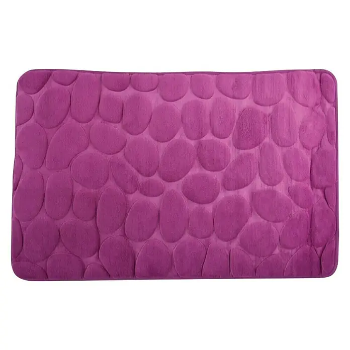 Kupaonski tepih Galet - 500 x 800 mm, Ljubičaste boje - Pogled s gornje strane