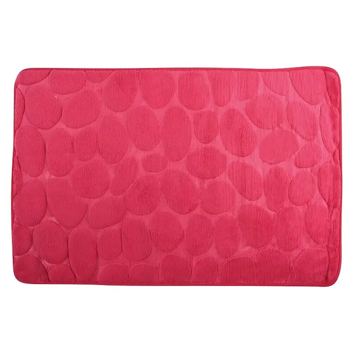 Kupaonski tepih Galet - 400 x 600 mm, Pink - Pogled s gornje strane