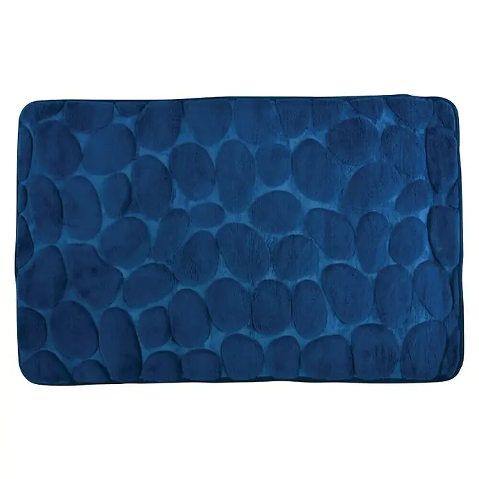 Kupaonski tepih Galet - 500 x 800 mm, Tamnoplave boje - Pogled s gornje strane