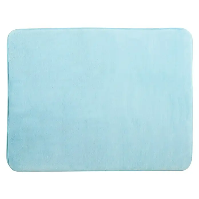 MSV Kupaonski tepih Memoire - D x Š: 50 x 70 cm, Svijetloplave boje - Pogled s gornje strane