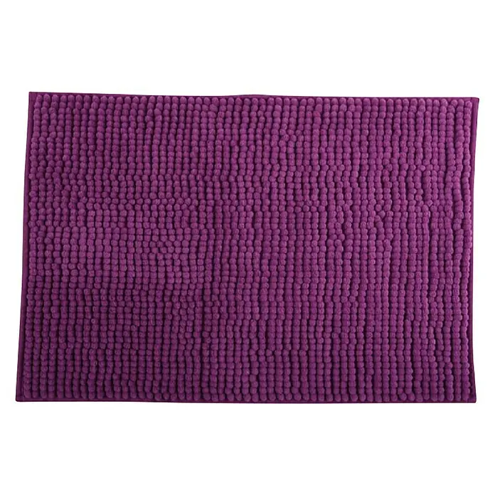 Kupaonski tepih Chenille - 400 x 600 mm, Ljubičaste boje - Pogled s gornje strane
