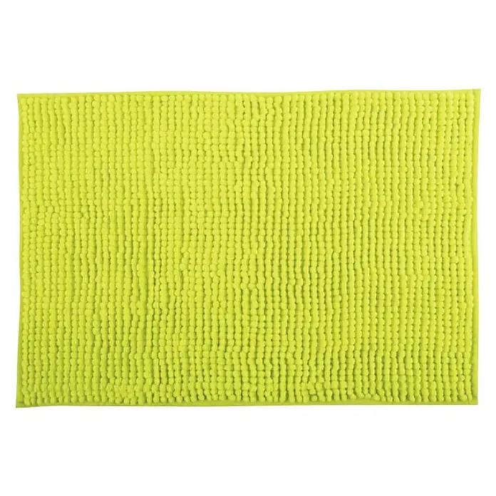 Kupaonski tepih Chenille - 400 x 600 mm, Zelene boje - Pogled s gornje strane
