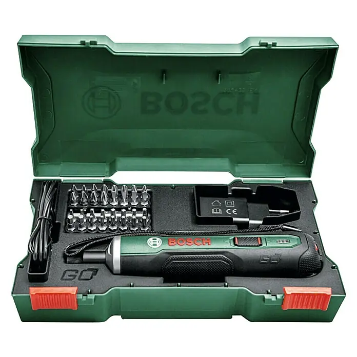 Bosch Akumulatorski odvijač Push Drive - 3,6 V, 1 baterija, 1,5 Ah, Broj okretaja pri praznom hodu: 0 okr/min - 360 okr/min - Pogled sprijeda