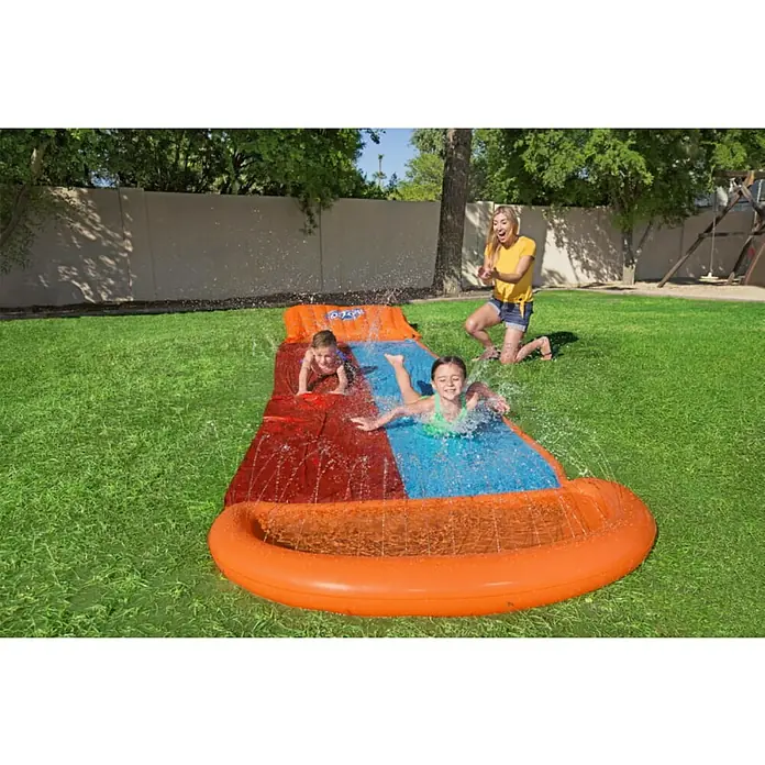 Bestway Vodeni tobogan H2OGO! - Narančaste boje, Plave boje, 549 x 138 x 30,5 cm - Živopisni prikaz