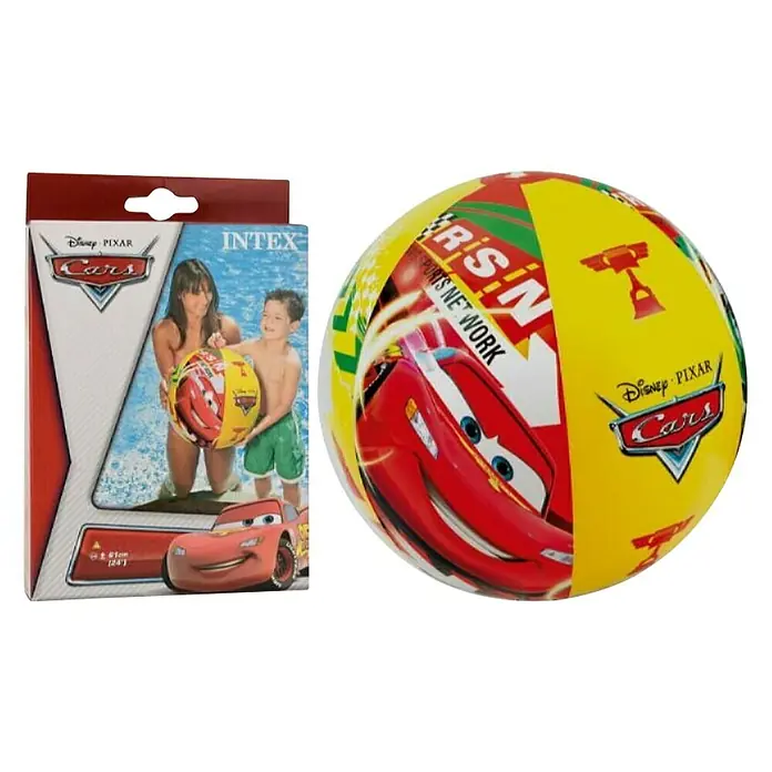 Intex Lopta na napuhavanje Cars - Promjer: 61 cm, Više boja - Dijagonalni pogled
