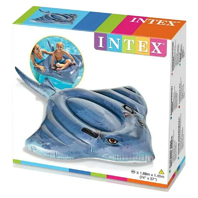 Intex Životinja na napuhavanje za plažu - 188 x 145 cm - Dijagonalni pogled