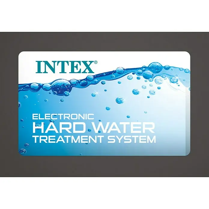 Intex Pure Spa Hidromasažni bazen Pure Spa Bubble 77 Circular - Ø x V: 196 x 71 cm, 0,8 m³, Prikladno za: 4 odrasle osobe, Bež-bijele boje - Pogled odozgo