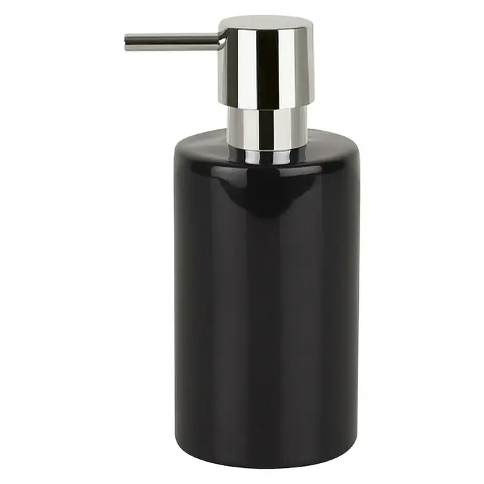 Spirella Dozator sapuna Tube - 300 ml, Crne boje - Pogled sprijeda