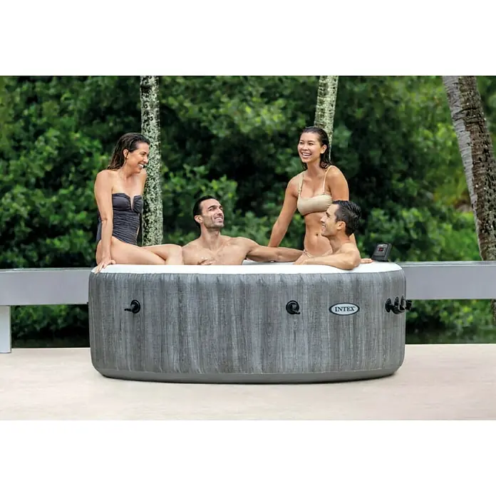 Intex Pure Spa Hidromasažni bazen - Ø x V: 196 x 71 cm, 795 l, Prikladno za: 4 odrasle osobe - Živopisni prikaz